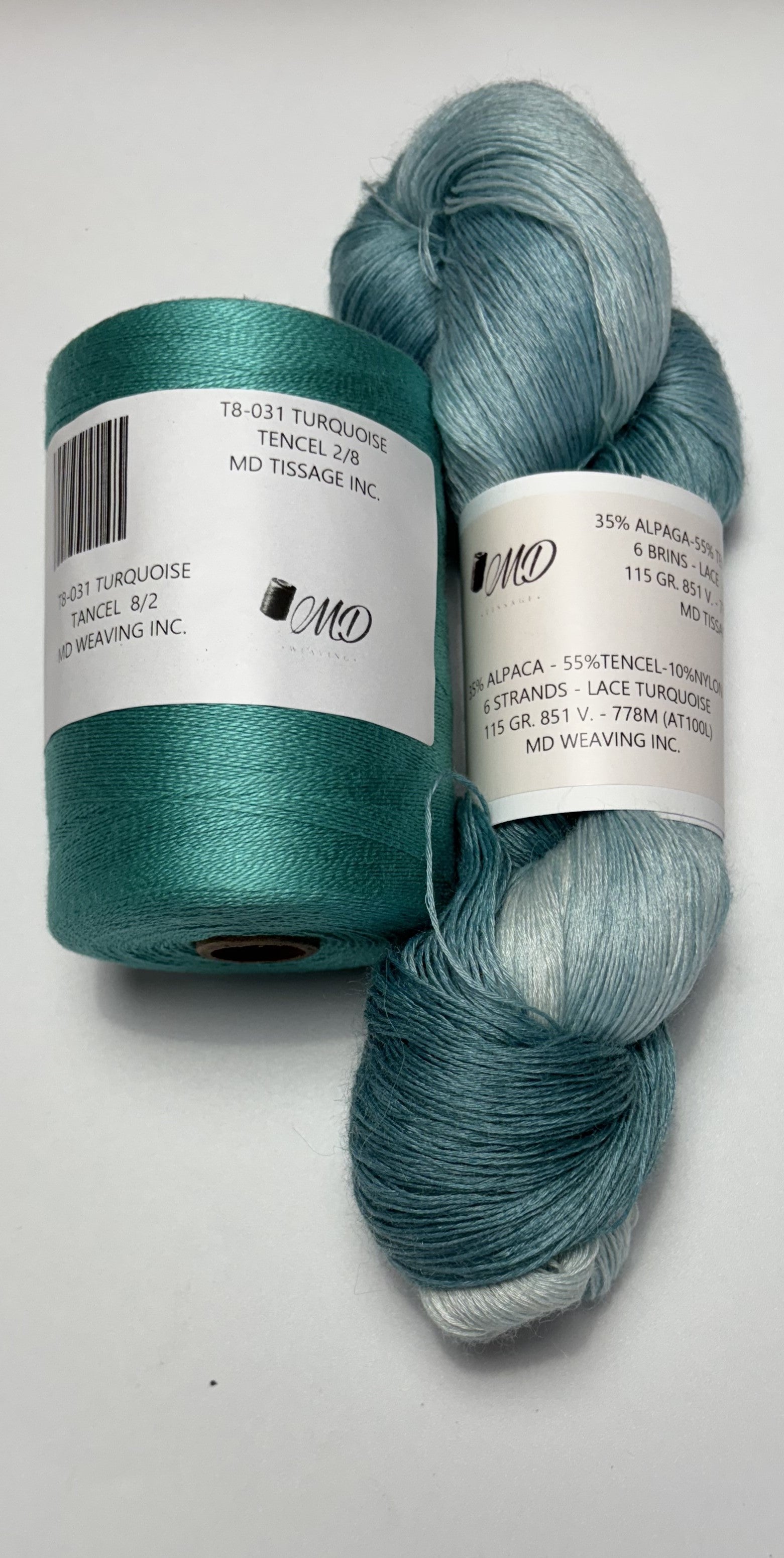 Enssemble de tissage d'écharpe, Alpaga Tencel - Scarf Weaving Kit, Alpaca Tencel