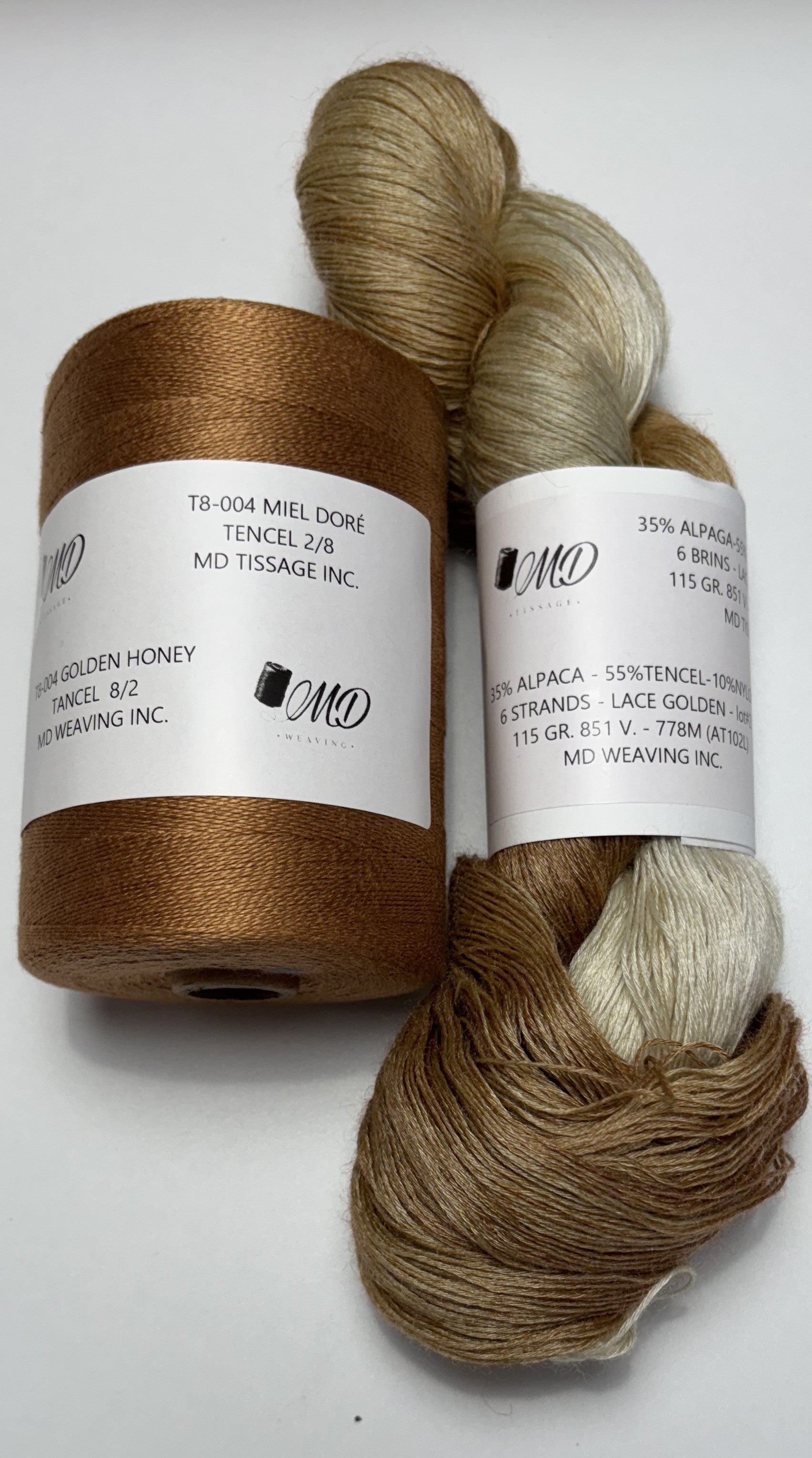 Enssemble de tissage d'écharpe, Alpaga Tencel - Scarf Weaving Kit, Alpaca Tencel