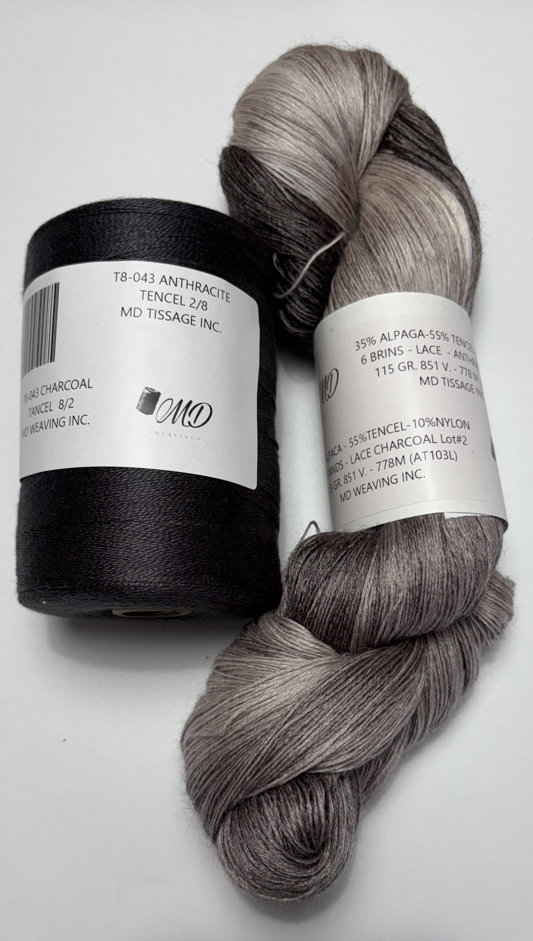 Enssemble de tissage d'écharpe, Alpaga Tencel - Scarf Weaving Kit, Alpaca Tencel