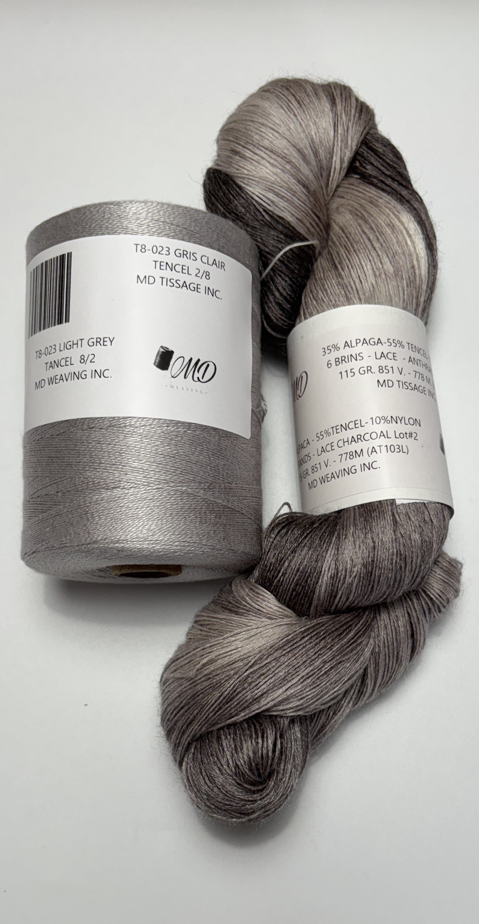 Enssemble de tissage d'écharpe, Alpaga Tencel - Scarf Weaving Kit, Alpaca Tencel