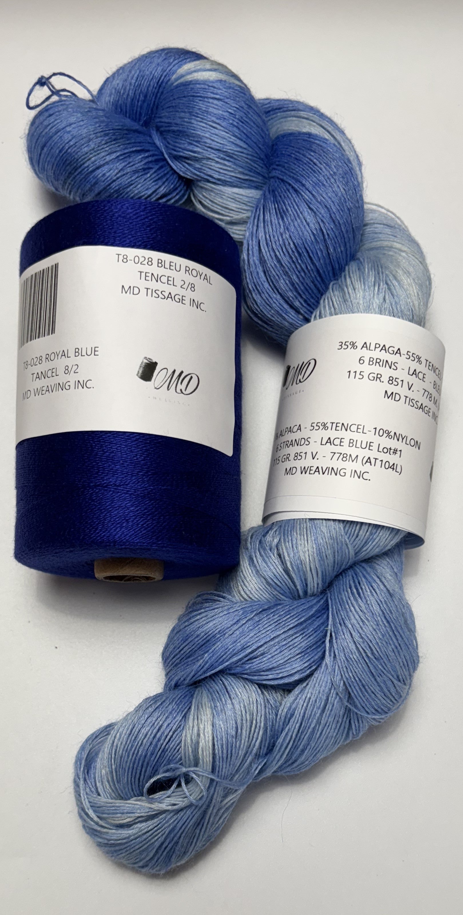 Enssemble de tissage d'écharpe, Alpaga Tencel - Scarf Weaving Kit, Alpaca Tencel