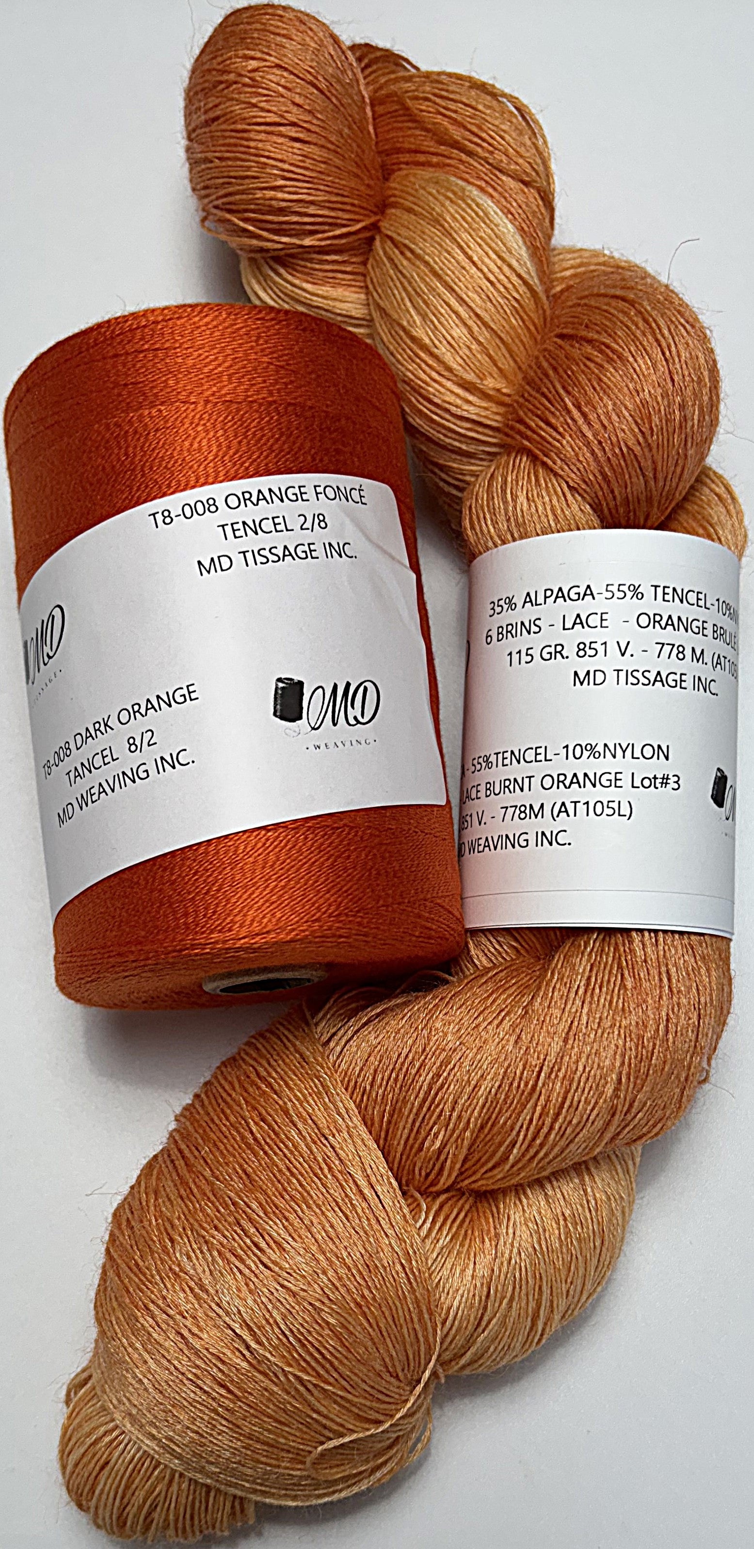 Enssemble de tissage d'écharpe, Alpaga Tencel - Scarf Weaving Kit, Alpaca Tencel