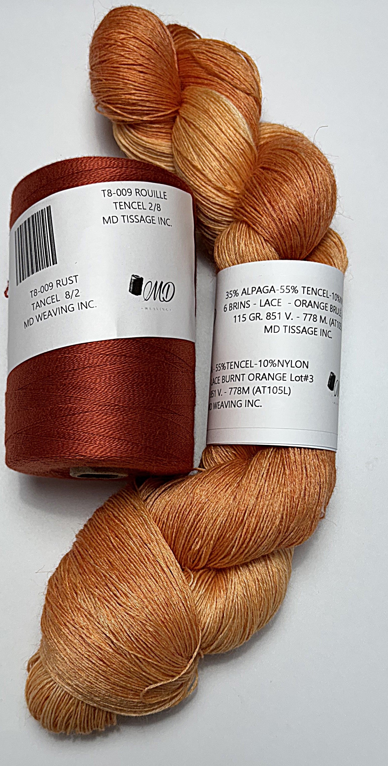 Enssemble de tissage d'écharpe, Alpaga Tencel - Scarf Weaving Kit, Alpaca Tencel