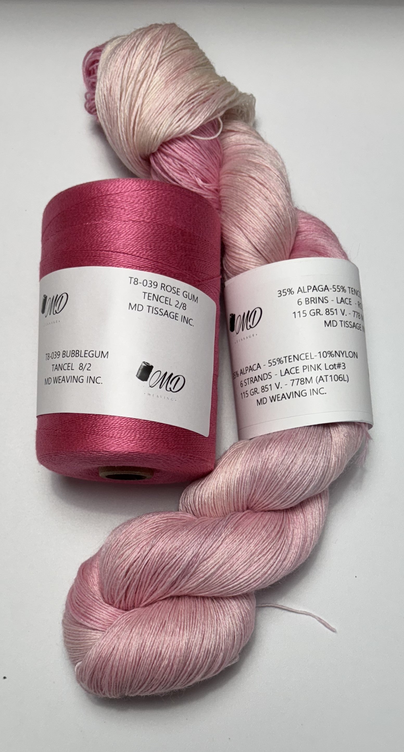 Enssemble de tissage d'écharpe, Alpaga Tencel - Scarf Weaving Kit, Alpaca Tencel