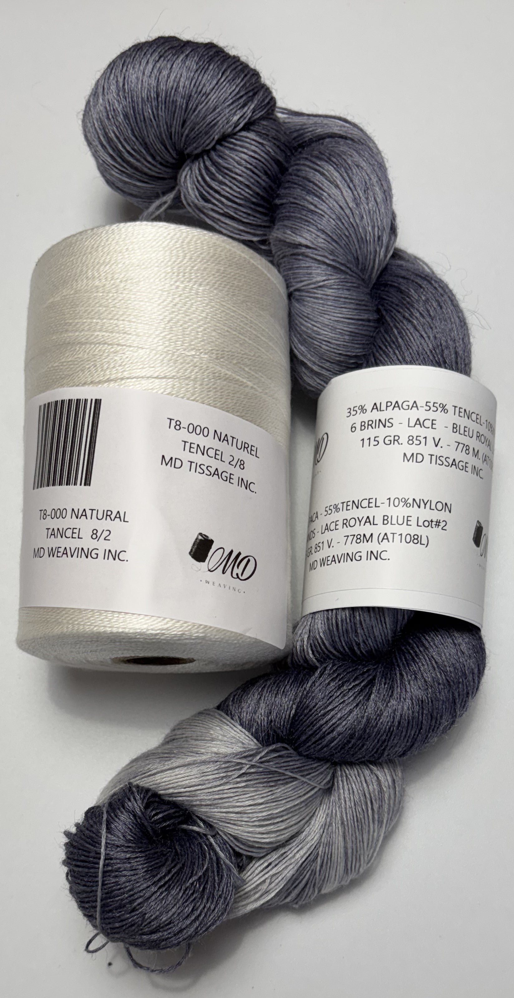 Enssemble de tissage d'écharpe, Alpaga Tencel - Scarf Weaving Kit, Alpaca Tencel