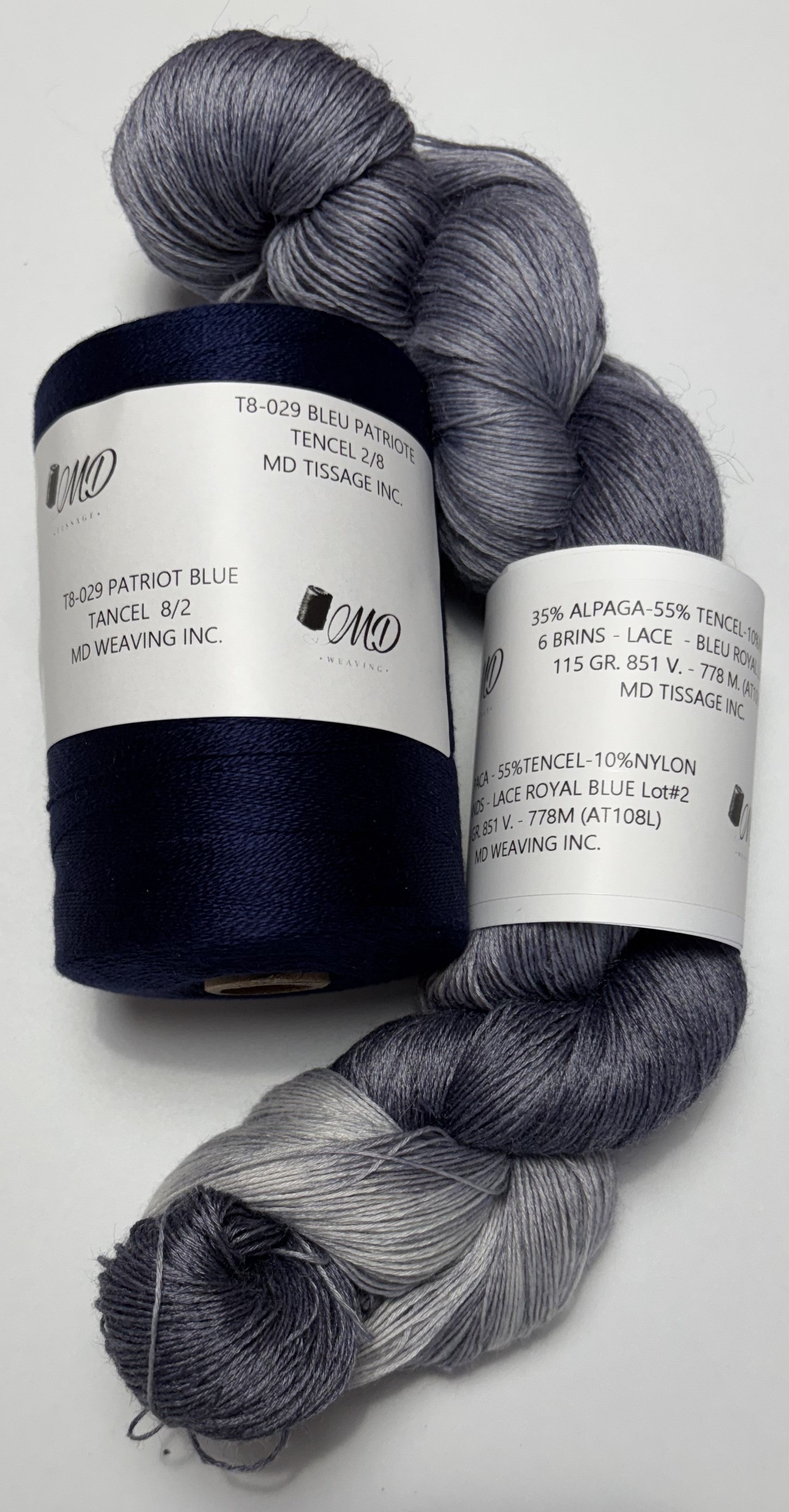 Enssemble de tissage d'écharpe, Alpaga Tencel - Scarf Weaving Kit, Alpaca Tencel