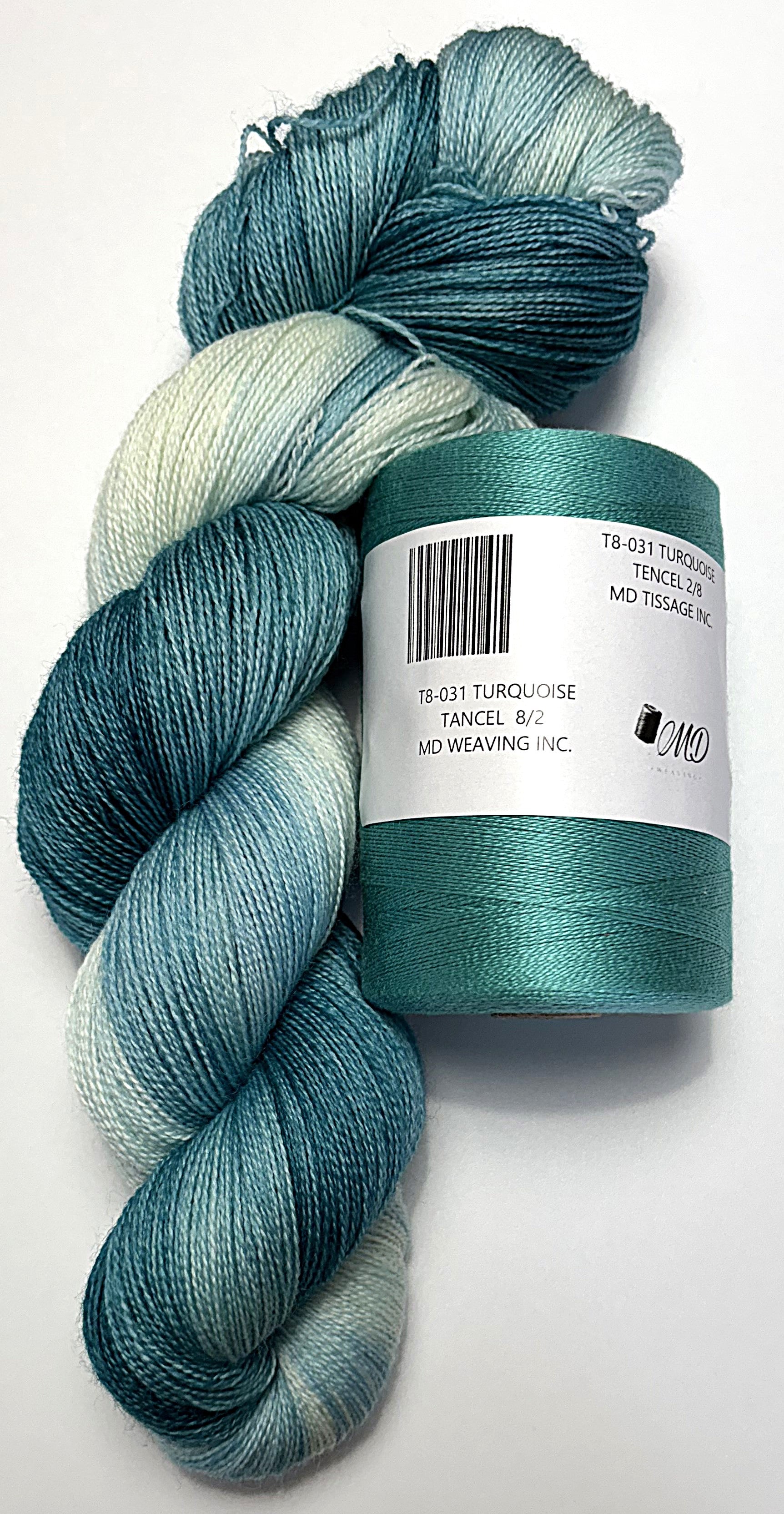 Ensemble de tissage d'écharpe, Merino / Tencel - Scarf Weaving Kit, Merino / Tencel