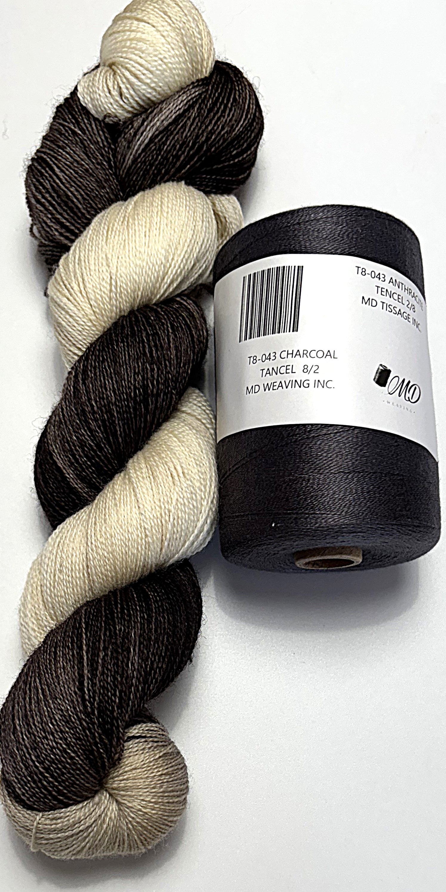 Ensemble de tissage d'écharpe, Merino / Tencel - Scarf Weaving Kit, Merino / Tencel