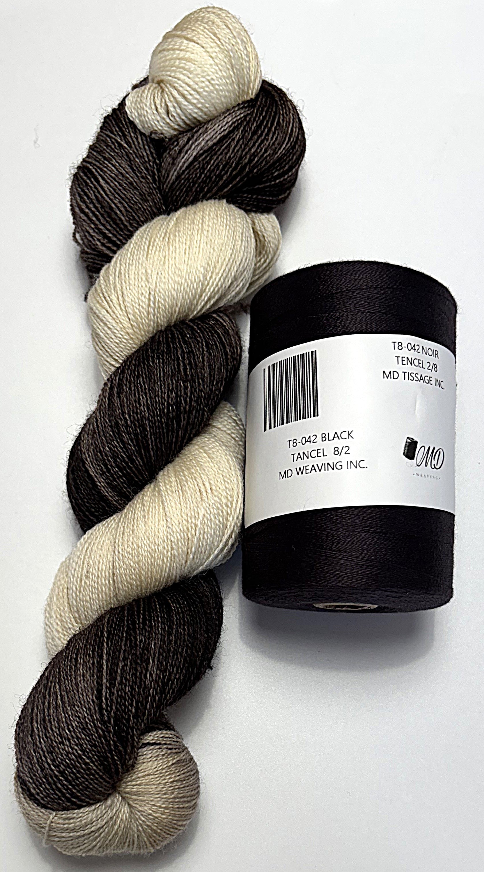 Ensemble de tissage d'écharpe, Merino / Tencel - Scarf Weaving Kit, Merino / Tencel