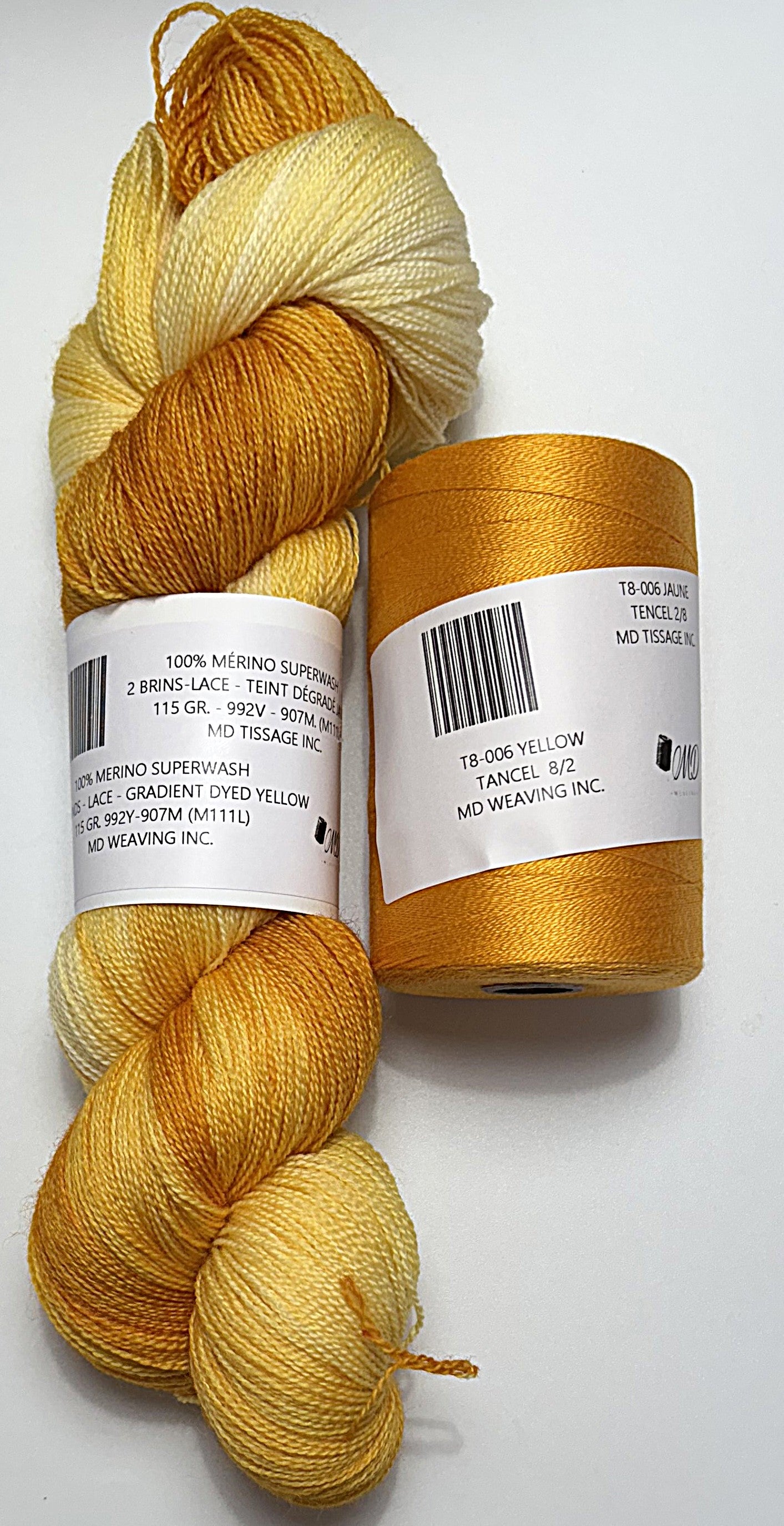 Ensemble de tissage d'écharpe, Merino / Tencel - Scarf Weaving Kit, Merino / Tencel